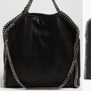 Stella McCartney - Falabella Shaggy Deer - faux leather foldover bag